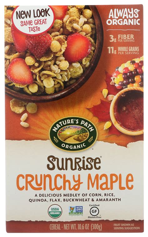 How does Sunrise Crunchy Maple fit into your Daily Goals - calories, carbs, nutrition