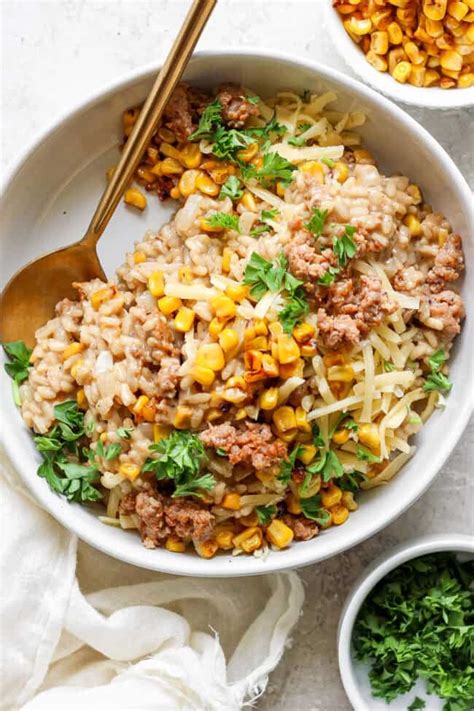 How does Sweet Corn Risotto fit into your Daily Goals - calories, carbs, nutrition