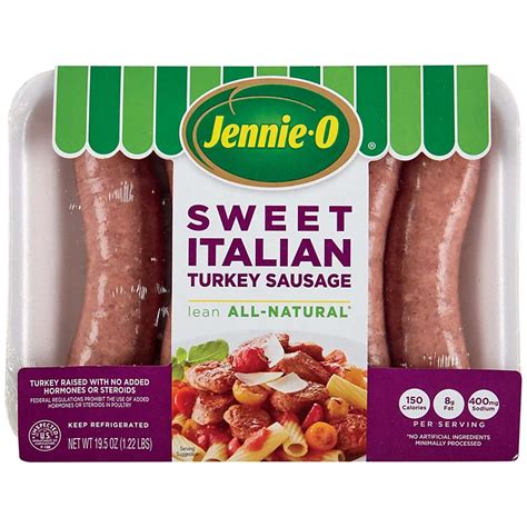 How does Sweet Italian Turkey Sausage (Lean) fit into your Daily Goals - calories, carbs, nutrition