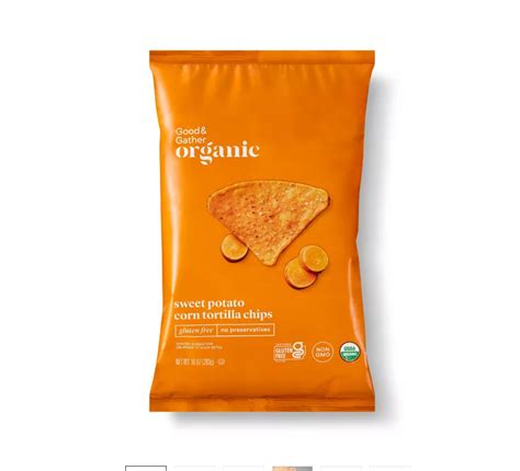 How does Sweet Potato Corn Tortilla Chips fit into your Daily Goals - calories, carbs, nutrition