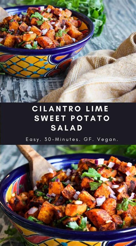 How does Sweet Potato Salad with Cilantro fit into your Daily Goals - calories, carbs, nutrition
