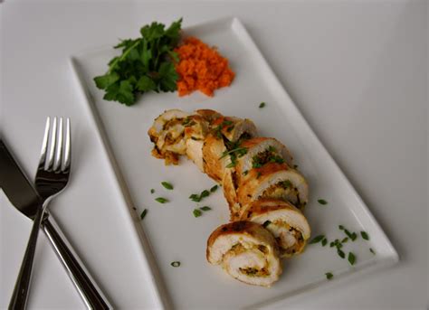 How does Sweet Potato Stuffed Chicken Roulade fit into your Daily Goals - calories, carbs, nutrition