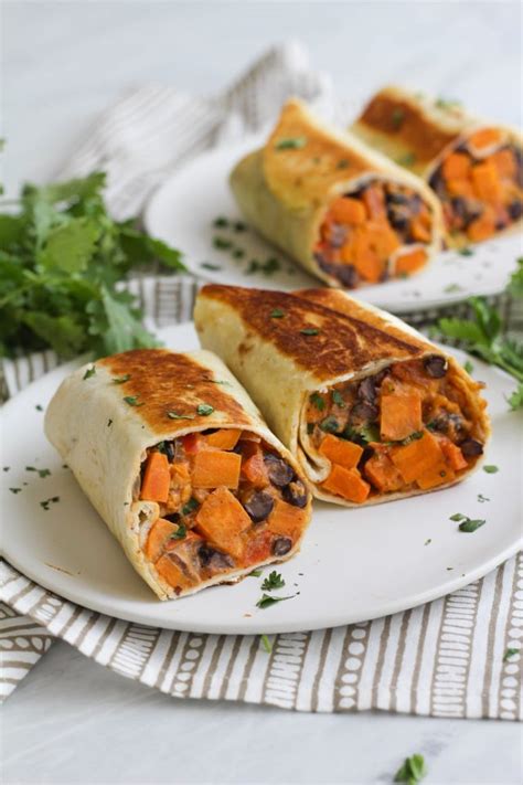 How does Sweet Potato and Bean Burrito fit into your Daily Goals - calories, carbs, nutrition