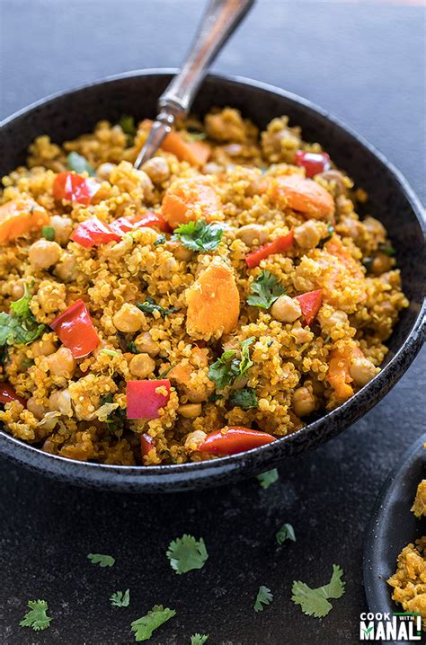 How does Sweet Potato and Tandoori Chickpea Quinoa fit into your Daily Goals - calories, carbs, nutrition