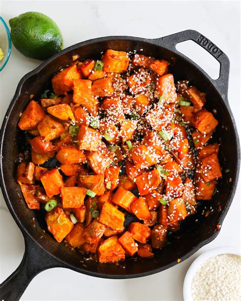 How does Sweet Potatoes Skillet Caribbean Glazed 1/2 Cup fit into your Daily Goals - calories, carbs, nutrition