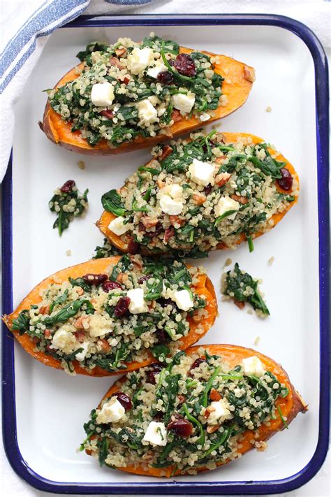 How does Sweet Potatoes Stuffed Quinoa & Kale fit into your Daily Goals - calories, carbs, nutrition