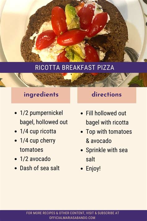 How does Sweet Ricotta Breakfast Pizza (15938.7) fit into your Daily Goals - calories, carbs, nutrition