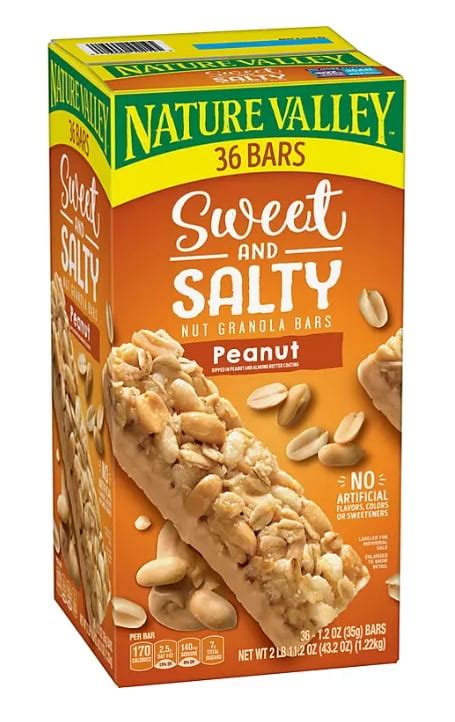 How does Sweet and Salty Nut Granola Bar fit into your Daily Goals - calories, carbs, nutrition