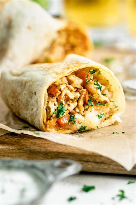 How does THab Burrito Buffalo Chicken fit into your Daily Goals - calories, carbs, nutrition