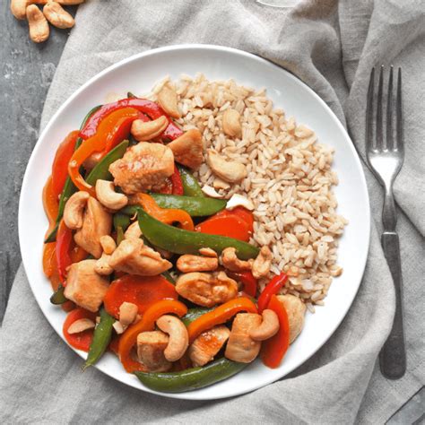 How does Teriyaki Cashew Chicken Stir Fry fit into your Daily Goals - calories, carbs, nutrition