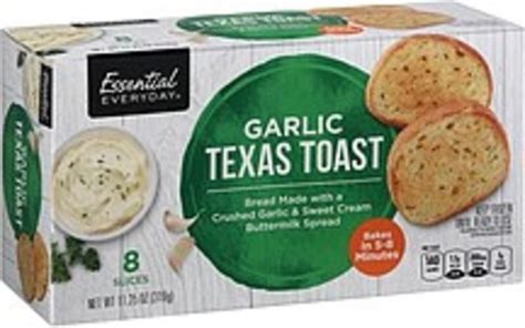 How does Texas Toast (Garlic) fit into your Daily Goals - calories, carbs, nutrition