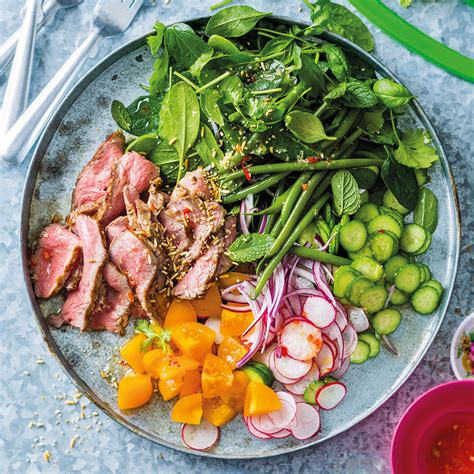 How does Thai Beef Salad with Mint fit into your Daily Goals - calories, carbs, nutrition