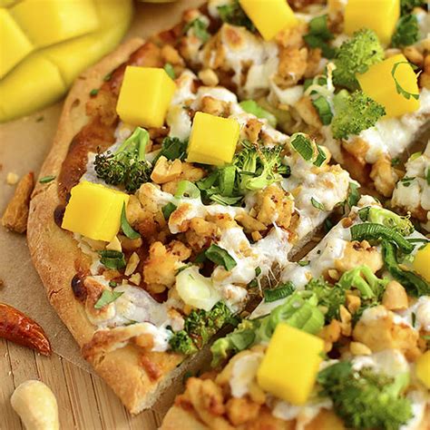 How does Thai Chicken Flatbread Pizza Slice fit into your Daily Goals - calories, carbs, nutrition