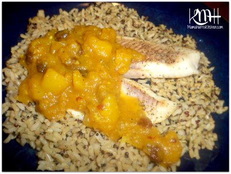 How does Tilapia with Mango Chutney fit into your Daily Goals - calories, carbs, nutrition