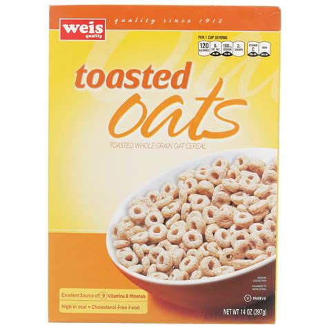 How does Toasted Whole Grain Oat Cereal fit into your Daily Goals - calories, carbs, nutrition