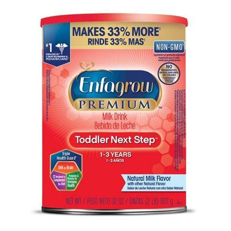 How does Toddler formula, MEAD JOHNSON, ENFAGROW PREMIUM (formerly ENFAMIL, LIPIL, NEXT STEP), ready-to-feed fit into your Daily Goals - calories, carbs, nutrition