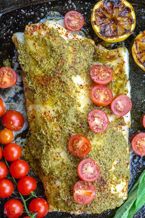 How does Tomato Basil Baked Sea Bass fit into your Daily Goals - calories, carbs, nutrition