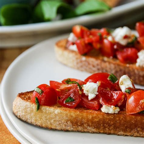 How does Tomato Cucumber and Feta Bruschetta fit into your Daily Goals - calories, carbs, nutrition