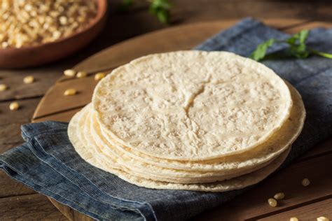 How does Tortillas, White Corn fit into your Daily Goals - calories, carbs, nutrition