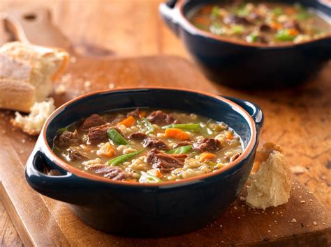 How does Traditional Beef Barley Soup fit into your Daily Goals - calories, carbs, nutrition