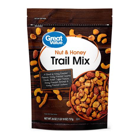 How does Trail Mix - Honey Nut & Caramel Mix fit into your Daily Goals - calories, carbs, nutrition