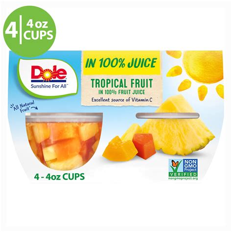 How does Tropical Fruit Cup fit into your Daily Goals - calories, carbs, nutrition