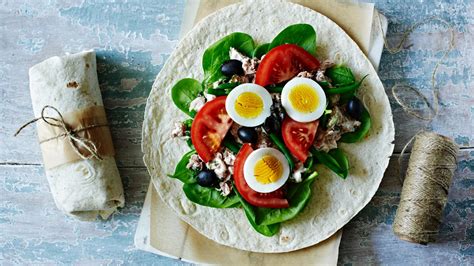 How does Tuna Nicoise Wrap fit into your Daily Goals - calories, carbs, nutrition