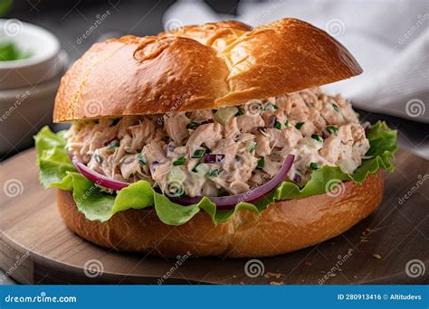 How does Tuna Salad Sandwich on Roll, ACC-ST fit into your Daily Goals - calories, carbs, nutrition