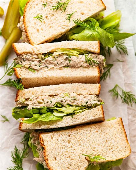 How does Tuna Salad Sandwich on White Bread fit into your Daily Goals - calories, carbs, nutrition