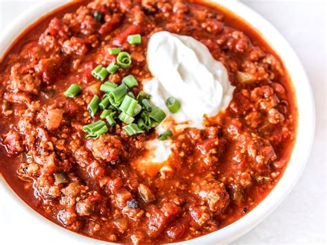 How does Turkey Chili no Beans fit into your Daily Goals - calories, carbs, nutrition