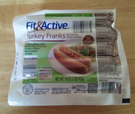 How does Turkey Franks fit into your Daily Goals - calories, carbs, nutrition