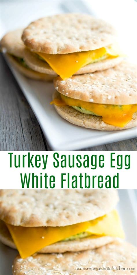 How does Turkey Sausage Egg White Flat Bread fit into your Daily Goals - calories, carbs, nutrition