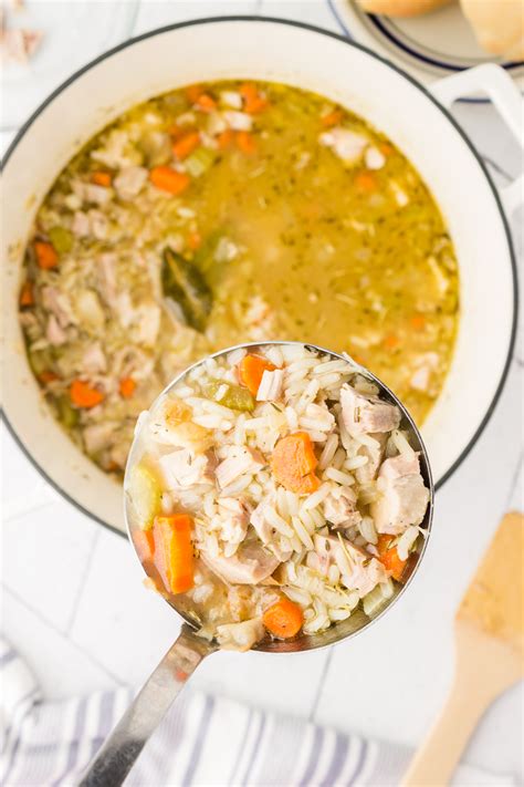 How does Turkey and Rice Soup fit into your Daily Goals - calories, carbs, nutrition