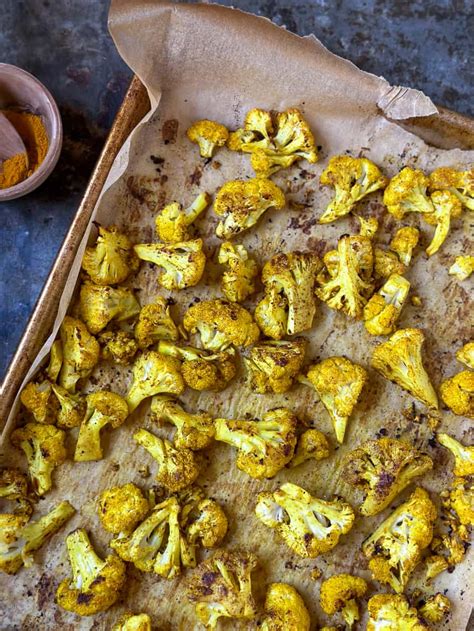 How does Turmeric-Roasted Cauliflower fit into your Daily Goals - calories, carbs, nutrition