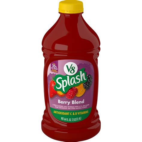 How does V-8 Berry Splash fit into your Daily Goals - calories, carbs, nutrition