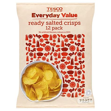 How does Value Ready Salted Crisps fit into your Daily Goals - calories, carbs, nutrition