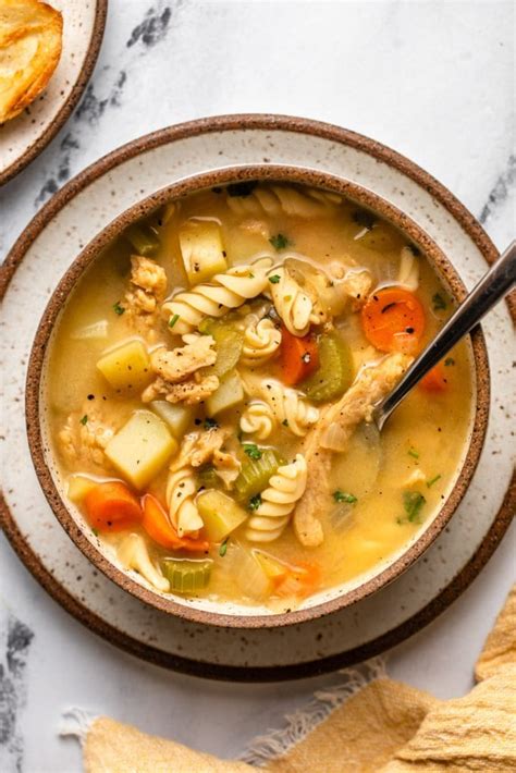 How does Vegan Chicken Noodle Bowl fit into your Daily Goals - calories, carbs, nutrition