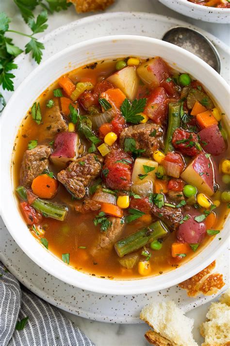 How does Vegetable Beef Soup fit into your Daily Goals - calories, carbs, nutrition