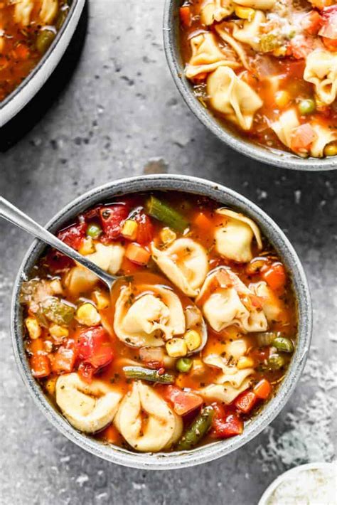 How does Vegetable Dill Tortellini Soup fit into your Daily Goals - calories, carbs, nutrition