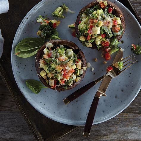 How does Vegetable Stuffed Portobello Mushrooms-OCC fit into your Daily Goals - calories, carbs, nutrition