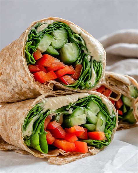 How does Vegetable and Hummus Wrap fit into your Daily Goals - calories, carbs, nutrition