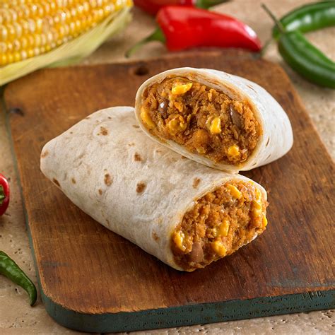 How does Vegetarian Bean and Cheese Burrito fit into your Daily Goals - calories, carbs, nutrition