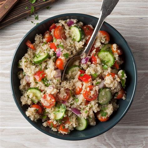 How does Vegetarian Quinoa Salad fit into your Daily Goals - calories, carbs, nutrition