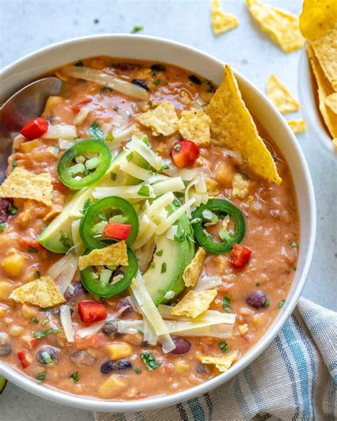 How does Vegetarian Tortilla Soup (PHA) fit into your Daily Goals - calories, carbs, nutrition