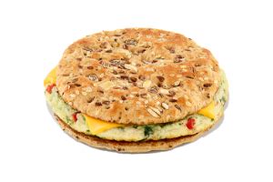 How does Veggie Egg White Flatbread Sandwich fit into your Daily Goals - calories, carbs, nutrition