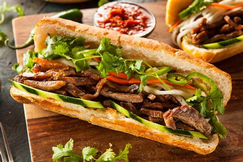 How does Vietnamese Pork Banh Mi Sandwich fit into your Daily Goals - calories, carbs, nutrition