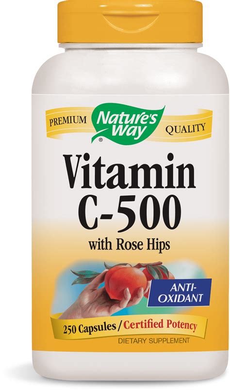 How does Vitamin C with Rose Hips - 500 Mg fit into your Daily Goals - calories, carbs, nutrition