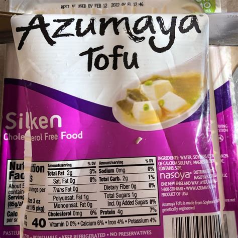 How does Vitasoy USA Azumaya, Silken Tofu fit into your Daily Goals - calories, carbs, nutrition