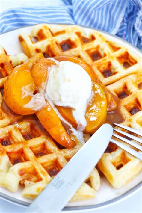 How does Waffles Georgia with Peaches (1) fit into your Daily Goals - calories, carbs, nutrition