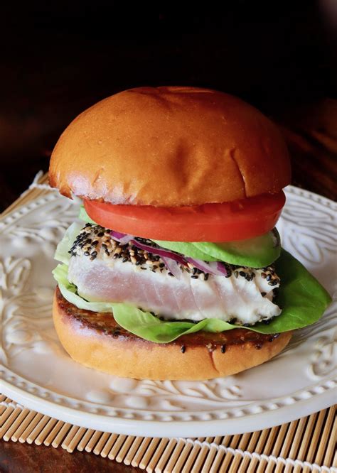 How does Wasabi Yellowfin Tuna Burger fit into your Daily Goals - calories, carbs, nutrition